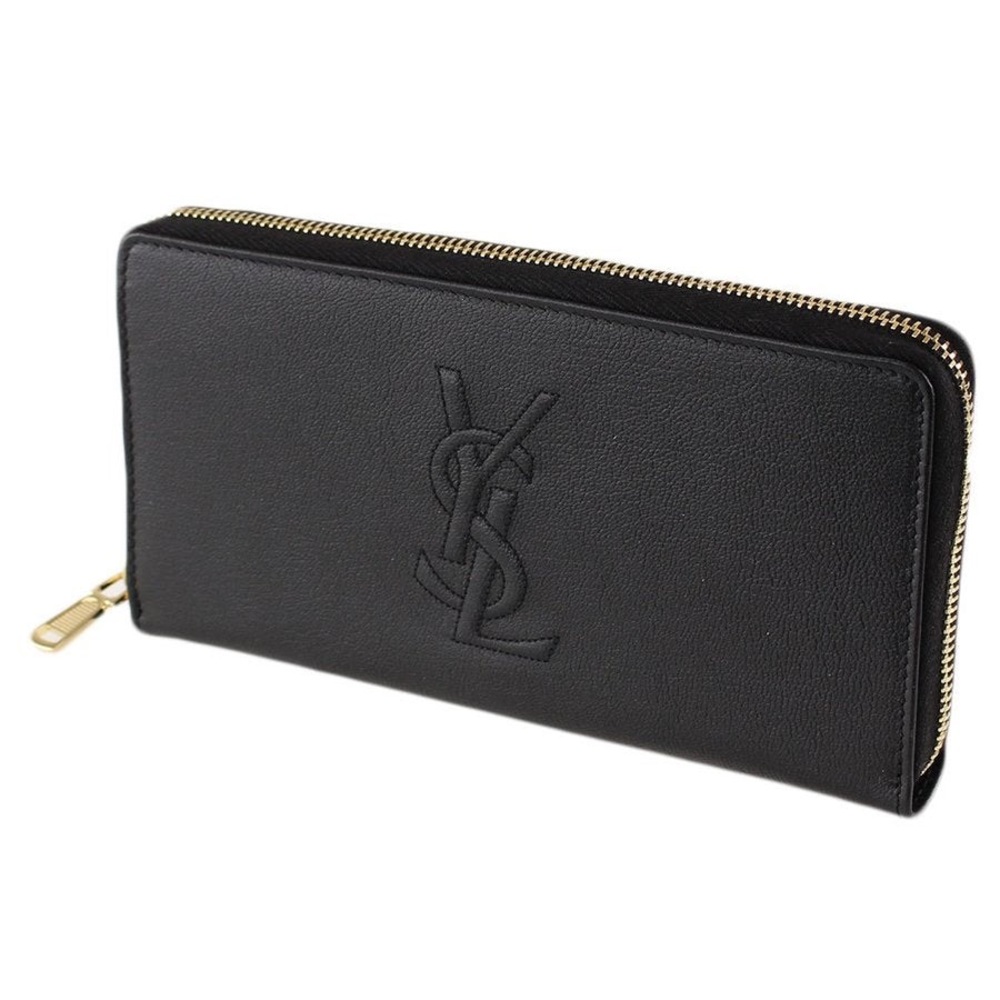 Yves Saint Laurent Portefeuille in black Calfskin leather